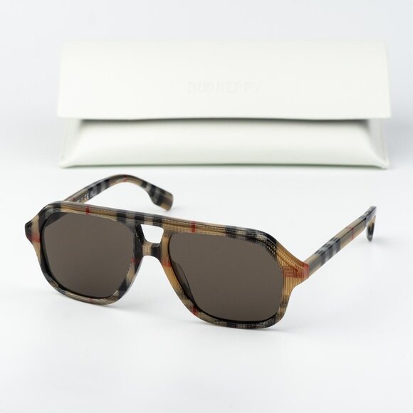 Burberry KIDS Sunglasses Vintage Brown Pilot JB4340 377873 NEW AUTHENTIC - Picture 2 of 12